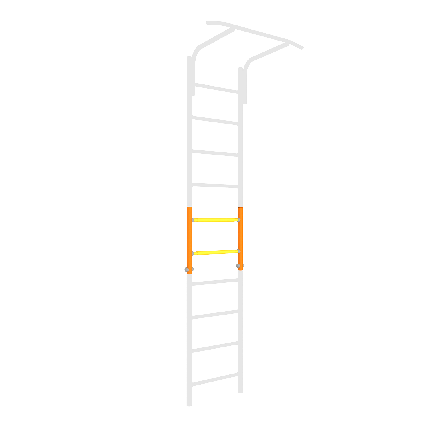 Extension Ladder placed in indoor playground - Brainrich Kids